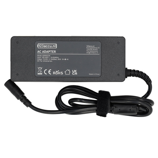 Adaptateur universel 90 W avec 20 connecteurs (20 V, 4,5 A, 90 W, marque 123accu) ADR00239 - 2