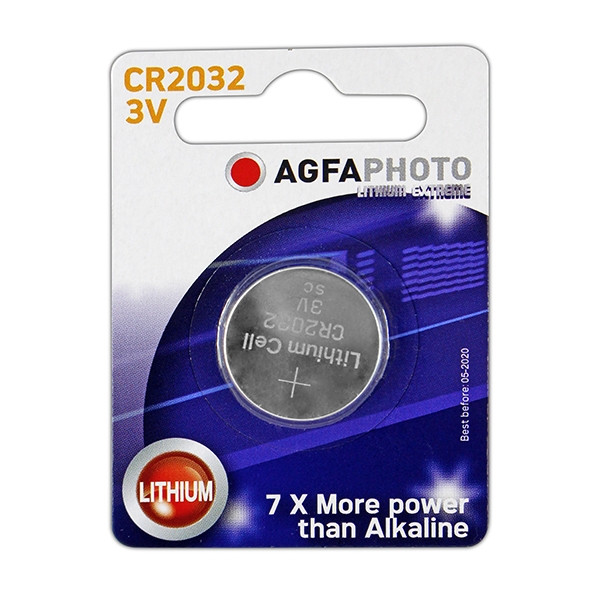 Agfaphoto CR 2032 Lithium pile bouton 1 pièce 150-803432 290036 - 1