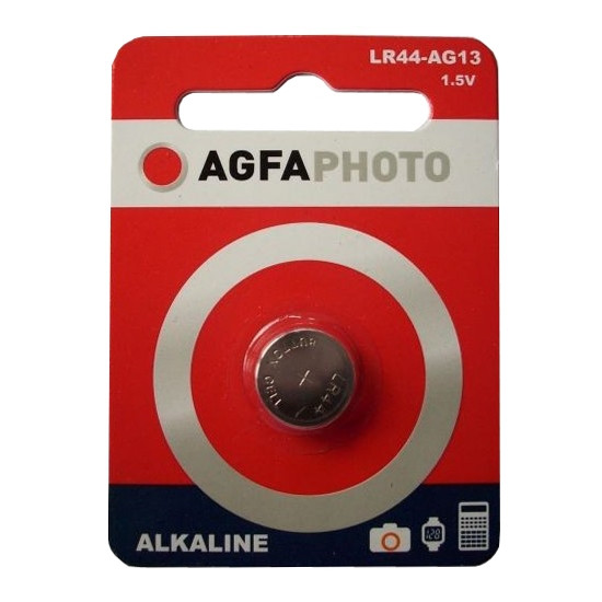 Agfaphoto LR44/AG13 pile bouton alcaline 1 pièce 150-803470 290042 - 1