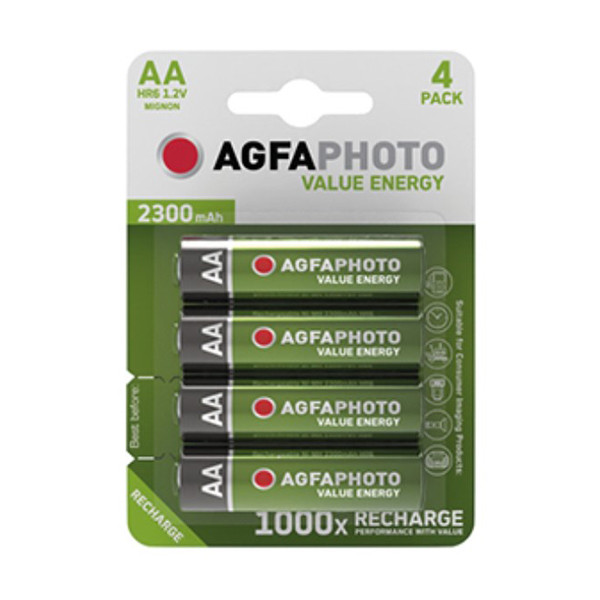 Agfaphoto Mignon AA pile rechargeable 4 pièces 131-802718 290028 - 1