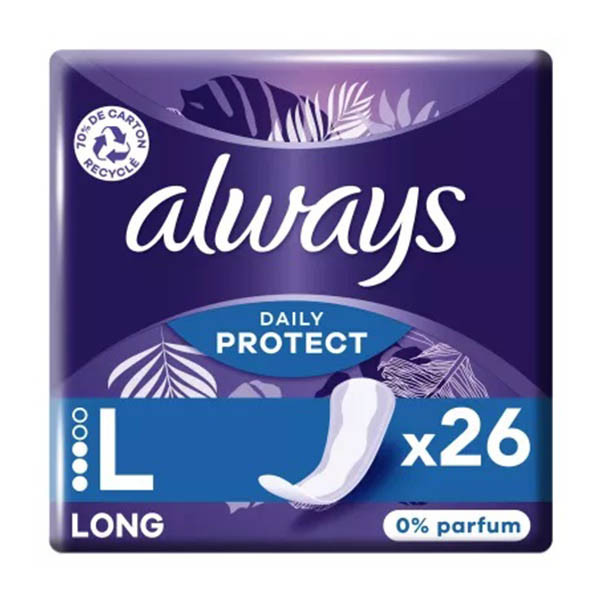 Always Daily Protect protège-slip long (26 pièces) SAL00172 - 1