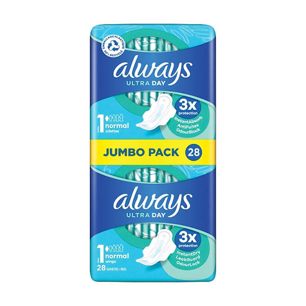 Always Ultra Day Normal serviettes hygiéniques taille 1 (28 pièces) SAL01160 - 1