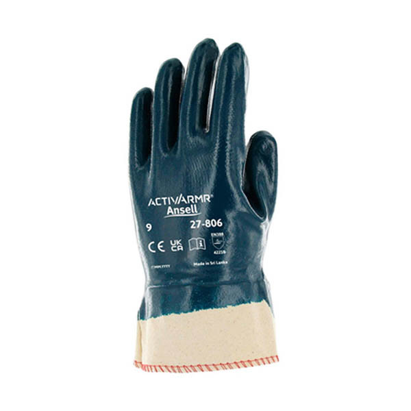 Ansell ActivArmr 27-806 gant de travail nitrile taille 10/XL (12 paires) - bleu/blanc 19027510 SSA07069 - 1