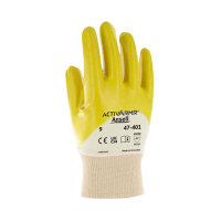 Ansell ActivArmr 47-401 gant de travail nitrile taille 10/XL (12 paires) - jaune 19047110 SSA07099