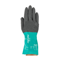Ansell AlphaTec 58-270 gant de travail nitrile taille 9/L (12 paires) - anthracite/vert 19020309 SSA07057