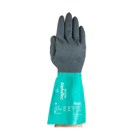 Ansell AlphaTec 58-535W gant de travail nitrile taille 8/M (6 paires) - anthracite/vert 19020108 SSA07053