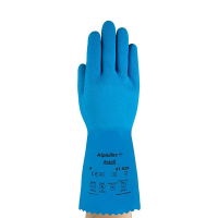 Ansell AlphaTec 87-029 gants en caoutchouc naturel taille 9/L (12 paires) - bleu 18602509 SSA07000