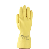 Ansell AlphaTec 87-063 gants en caoutchouc naturel 8/M (12 paires) - jaune 18609008 SSA07008