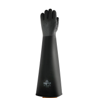 Ansell AlphaTec 87-108 gant en caoutchouc naturel taille 10,5/L (1 paire) - noir 18615810 SSA07017