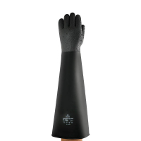 Ansell AlphaTec 87-108 gant en caoutchouc naturel taille 9,5/L (1 paire) - noir 18615809 SSA07016