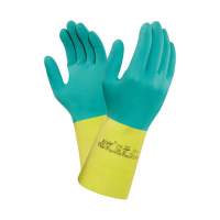 Ansell AlphaTec 87-900 gant de travail latex taille 10/XL (12 paires) - vert/jaune 19088910 SSA07120