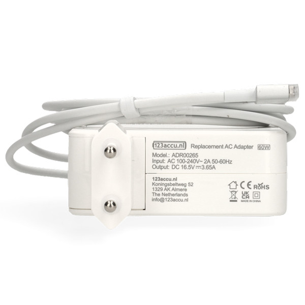 Apple Magsafe 2 Power adaptateur 60 W (marque 123accu) ADR00265 - 2