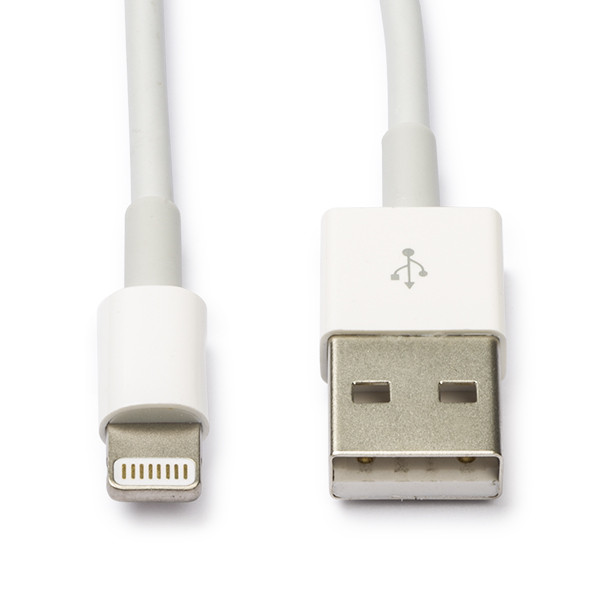Apple iPhone câble Lightning (1 mètre) - blanc 3994350012 MXLY2ZM/A K070501002 - 1