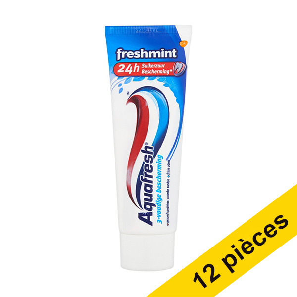 Aquafresh Offre : 12x Aquafresh Freshmint dentifrice (75 ml)  SAQ01006 - 1