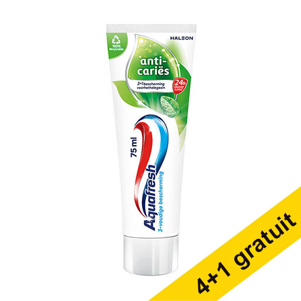 Offre : 5x Aquafresh dentifrice anti-caries (75 ml) SAQ00055 - 1
