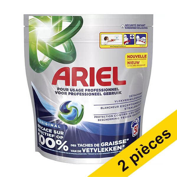 Offre : 2x Ariel Professional Pods Regular lessive (50 pièces) SAR05519 - 1