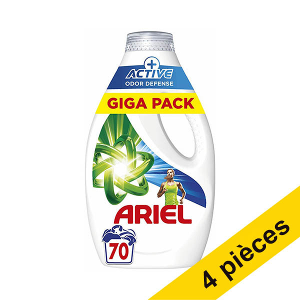 Offre : 4x Ariel Active Odor Defense lessive liquide 3150 ml (70 lavages) SAR05369 - 1