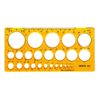 Aristo gabarit cercles 1 - 36 mm 25 cercles AR-5031 206842