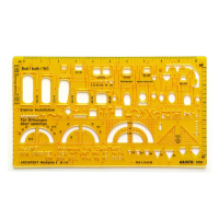 Aristo gabarit de combinaison pour architecte échelle 1:50 AR-5060 206845