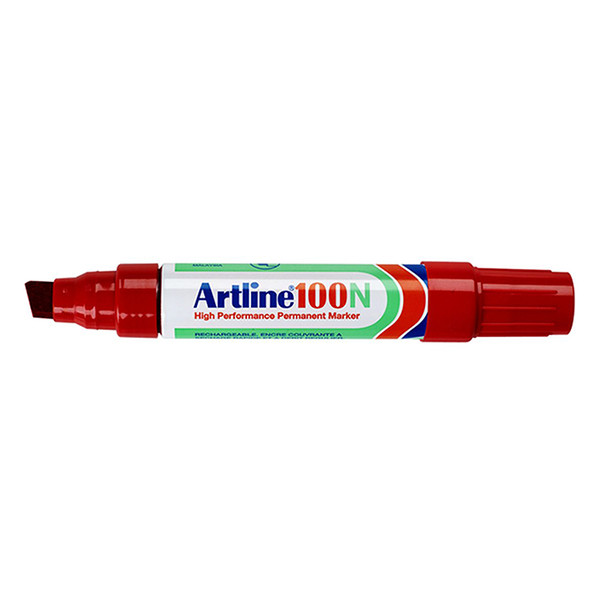 Artline 100 marqueur permanent (7,5 - 12 mm biseautée) - rouge EK-100/6RED 238758 - 1