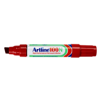 Artline 100 marqueur permanent (7,5 - 12 mm biseautée) - rouge EK-100/6RED 238758