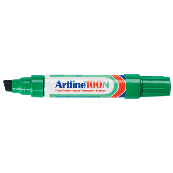 Artline 100 marqueur permanent (7,5 - 12 mm biseautée) - vert  238918 - 1