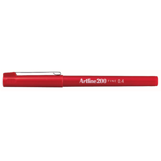 Artline 200 feutre à pointe fine - rouge 0643202 238524 - 1