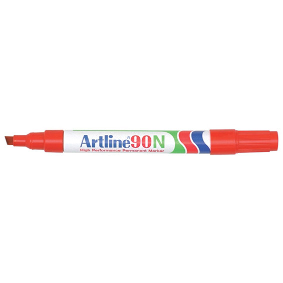 Artline 90 marqueur permanent (2 - 5 mm biseautée) - rouge EK-90RED 238754 - 1