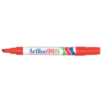 Artline 90 marqueur permanent (2 - 5 mm biseautée) - rouge EK-90RED 238754