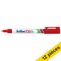 Artline Offre : 12x Artline 725 marqueur permanent (0,4 mm ogive) - rouge  238916