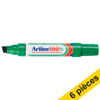 Artline Offre : 6x Artline 100 marqueur permanent (7,5 - 12 mm biseautée) - vert  238919
