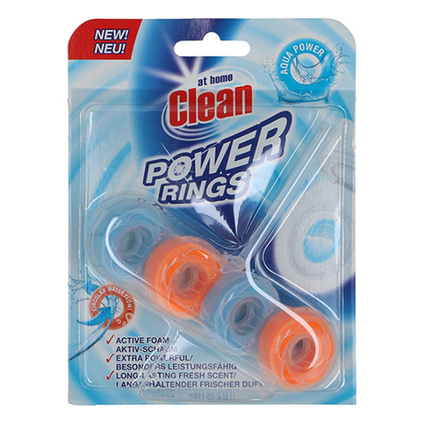 At Home Clean bloc WC Power Rings Aqua Power (40 grammes)  SAT00054 - 1