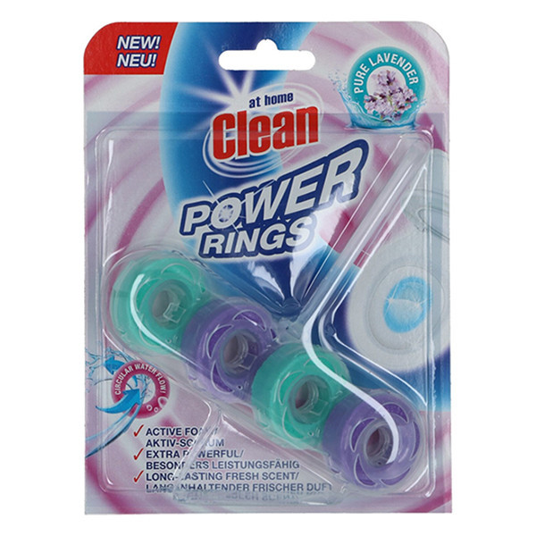 At Home Clean bloc WC Power Rings Pure Lavender (40 grammes)  SAT00060 - 1