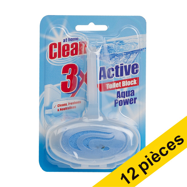 At Home Offre : 12x At Home Clean bloc WC Aqua (40 grammes)  404155 - 1