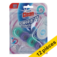 At Home Offre : 12x At Home Clean bloc WC Power Rings Pure Lavender (40 grammes)  SAT00061