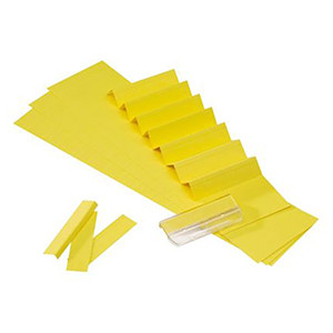 Atlanta Alzicht étiquettes pour dossiers 13 x 65 mm (25 feuilles) - jaune 2584740000 203065 - 1