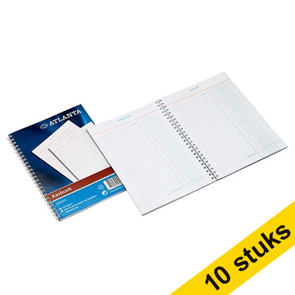 Offre: 10x Atlanta livre de caisse avec spirale A5 (50 feuilles) 203111 - 1