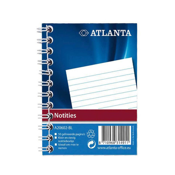 Atlanta cahier à spirale A7 ligné 50 feuilles 2206026000 203047 - 1