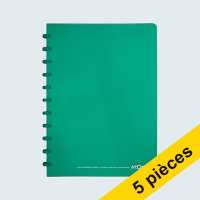Offre : 5x Atoma Trendy cahier ligné A4 72 feuilles - turquoise