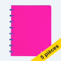 Offre : 5x Atoma Trendy cahier quadrillé A4 72 feuilles (4 x 8 mm) - rose