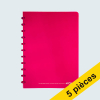 Offre : 5x Atoma Trendy cahier quadrillé A4 72 feuilles (4 x 8 mm) - rose 405321 - 1