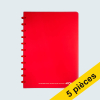 Offre : 5x Atoma Trendy cahier quadrillé A4 72 feuilles (4 x 8 mm) - rouge 405320 - 1