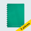 Offre : 5x Atoma Trendy cahier quadrillé A4 72 feuilles (4 x 8 mm) - turquoise 405322 - 1