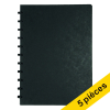 Offre : 5x Atoma livre de réunion A5 ligné 63 feuilles - noir 405324 - 1