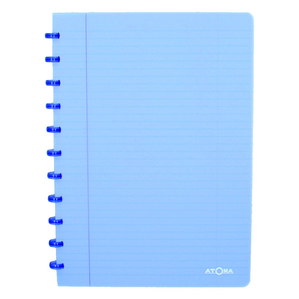 Atoma Trendy cahier ligné A4 72 feuilles - bleu transparent 4137202 405235 - 1