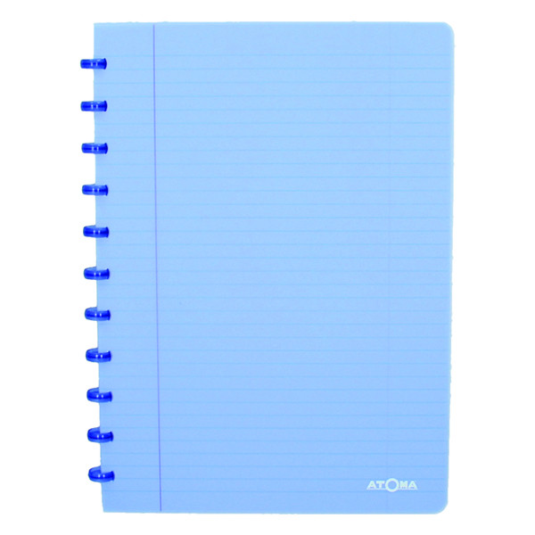 Atoma Trendy cahier ligné A4 72 feuilles - bleu transparent 405235 - 1