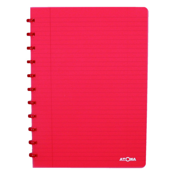 Atoma Trendy cahier ligné A4 72 feuilles - rouge transparent 4137204 405237 - 1