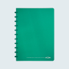 Atoma Trendy cahier ligné A4 72 feuilles - turquoise transparent