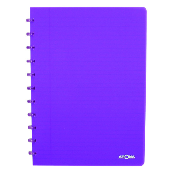 Atoma Trendy cahier ligné A4 72 feuilles - violet transparent 4137206 405238 - 1