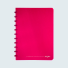 Atoma Trendy cahier ligné A4 72 feuilles - violet transparent